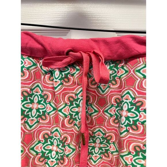 Crown & Ivy Pink & Green Preppy Jersey Knit Tie Waist Skort sz 2X - Picture 4 of 8